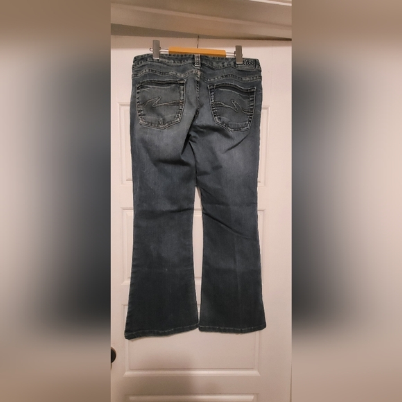 Silver "Aiko" jeans Size 32 Boot Cut - Picture 2 of 3